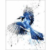 Malen nach Zahlen Vogel blau Tierkunst